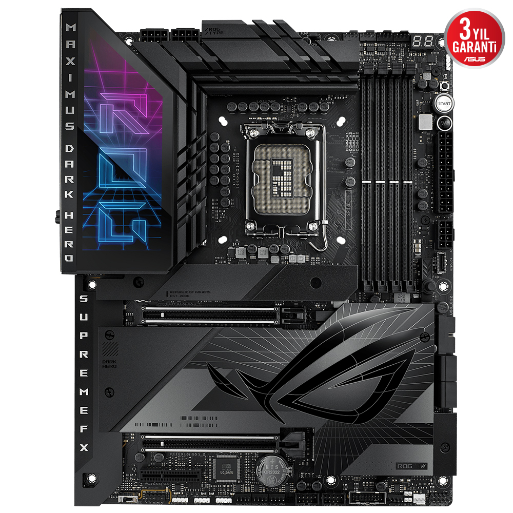 ASUS ROG Maximus Z790 Dark Hero Intel Z790 Soket 1700 DDR5 8000(OC)MHz ATX Gaming (Oyuncu) Anakart