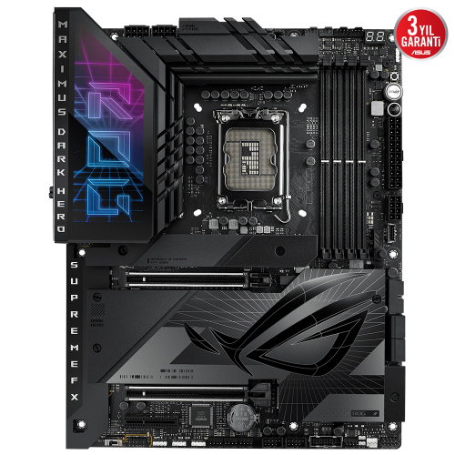 ASUS ROG Maximus Z790 Dark Hero Intel Z790 Soket 1700 DDR5 8000(OC)MHz ATX Gaming (Oyuncu) Anakart