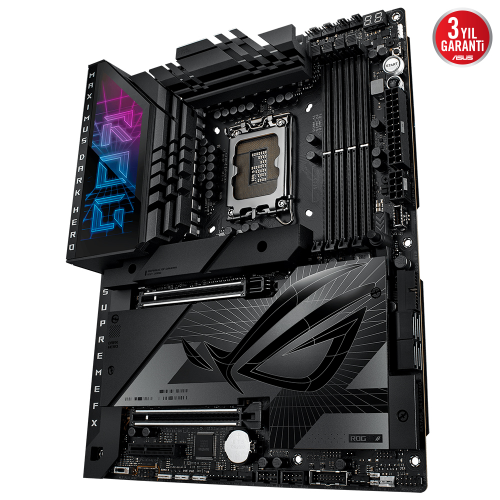 ASUS ROG Maximus Z790 Dark Hero Intel Z790 Soket 1700 DDR5 8000(OC)MHz ATX Gaming (Oyuncu) Anakart