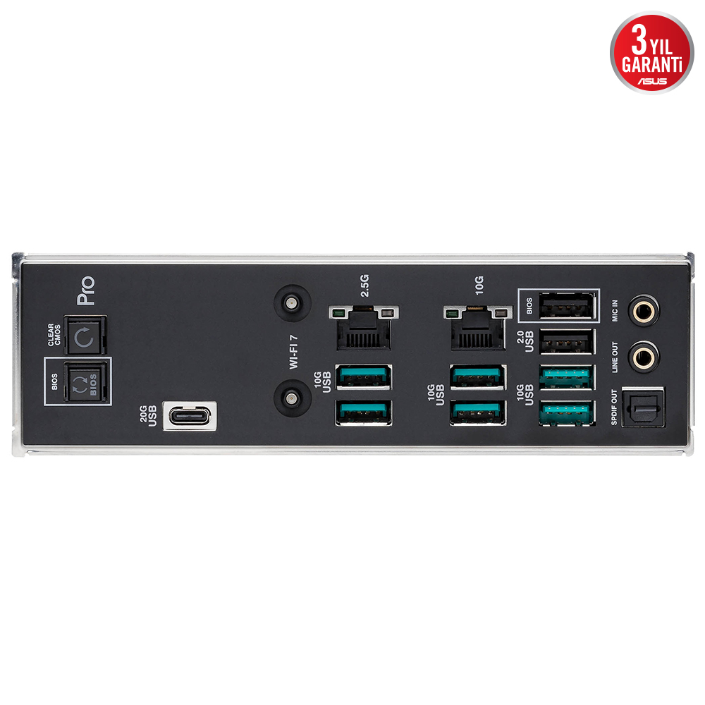 ASUS PRO WS TRX50-SAGE WIFI AMD TRX50 Soket sTR5 DDR5 CEB Anakart