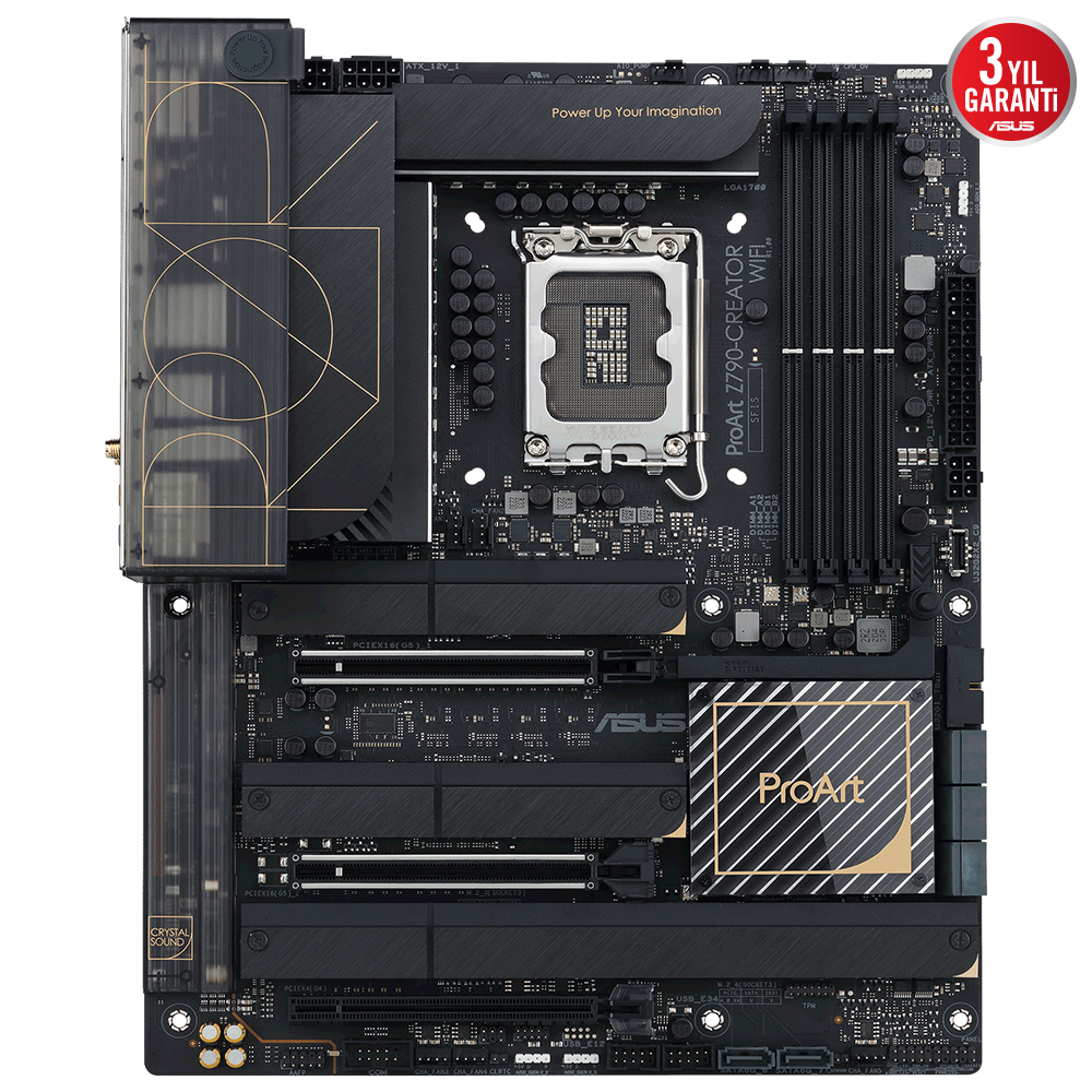 ASUS PROART Z790-CREATOR WIFI Intel Z790 Soket 1700 DDR5 7200(OC)MHz ATX Gaming (Oyuncu) Anakart