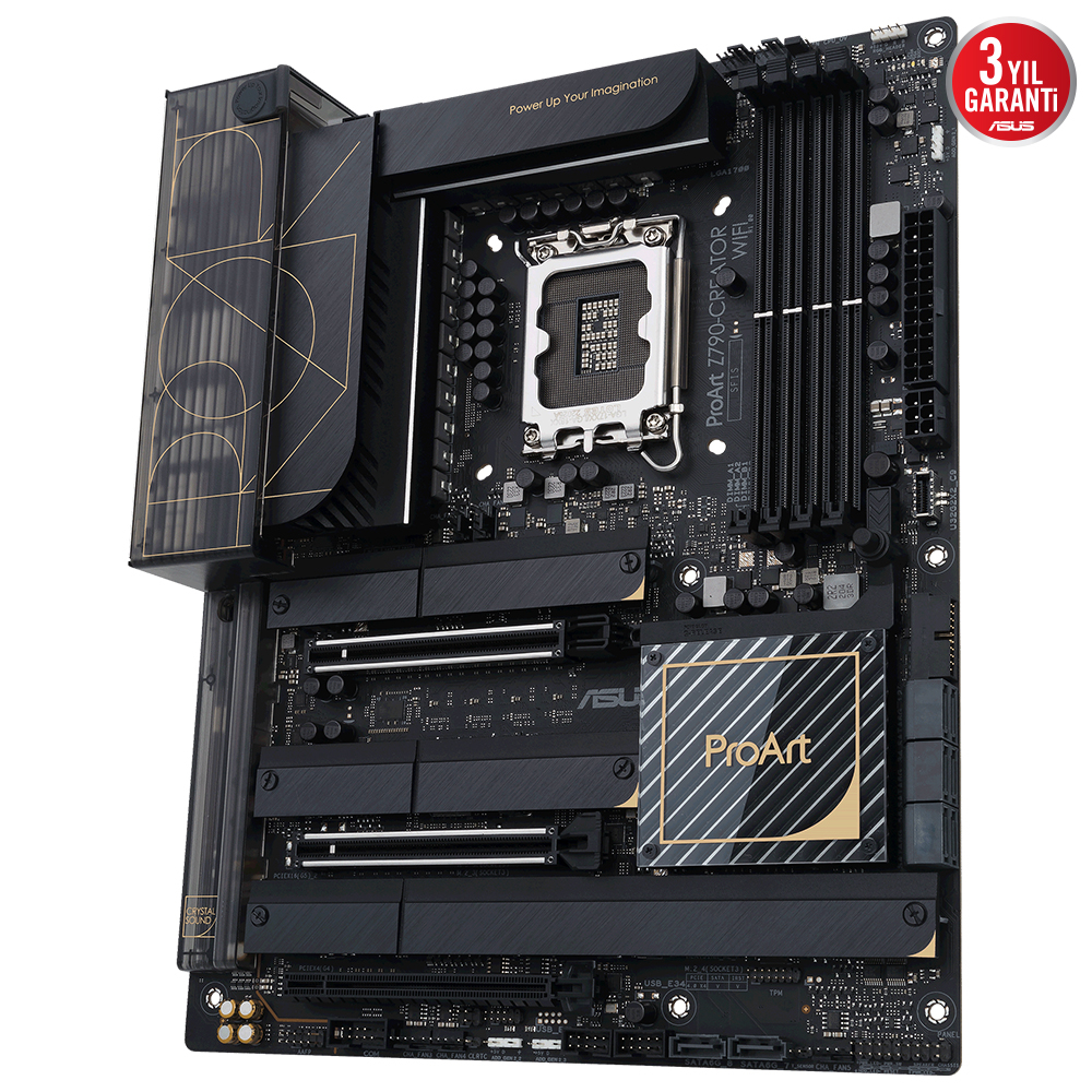 ASUS PROART Z790-CREATOR WIFI Intel Z790 Soket 1700 DDR5 7200(OC)MHz ATX Gaming (Oyuncu) Anakart