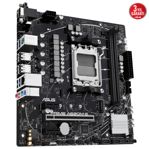 ASUS PRIME A620M-E-CSM A620 AM5 Soket DDR5 6400(OC)MHz mATX Anakart