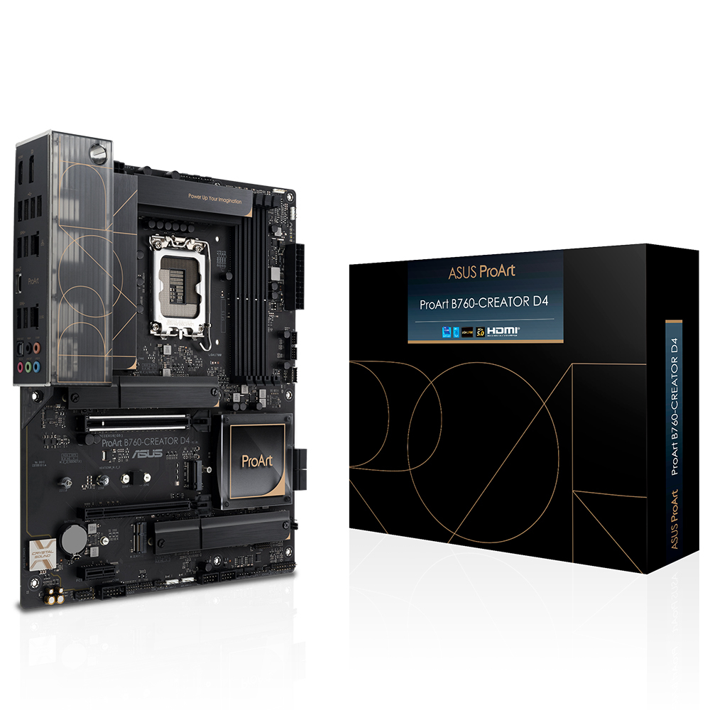 ASUS ProArt B760-CREATOR D4 Intel LGA1700 Soket DDR4 5333(OC)MHz ATX Anakart