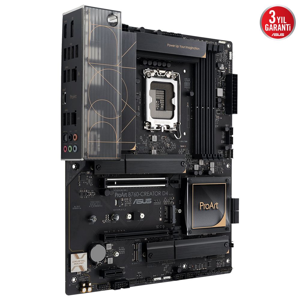 ASUS ProArt B760-CREATOR D4 Intel LGA1700 Soket DDR4 5333(OC)MHz ATX Anakart