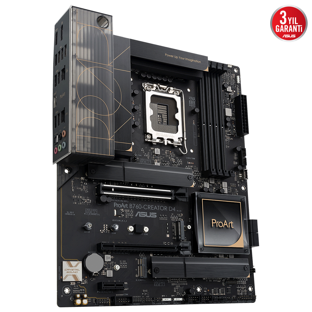 ASUS ProArt B760-CREATOR D4 Intel LGA1700 Soket DDR4 5333(OC)MHz ATX Anakart