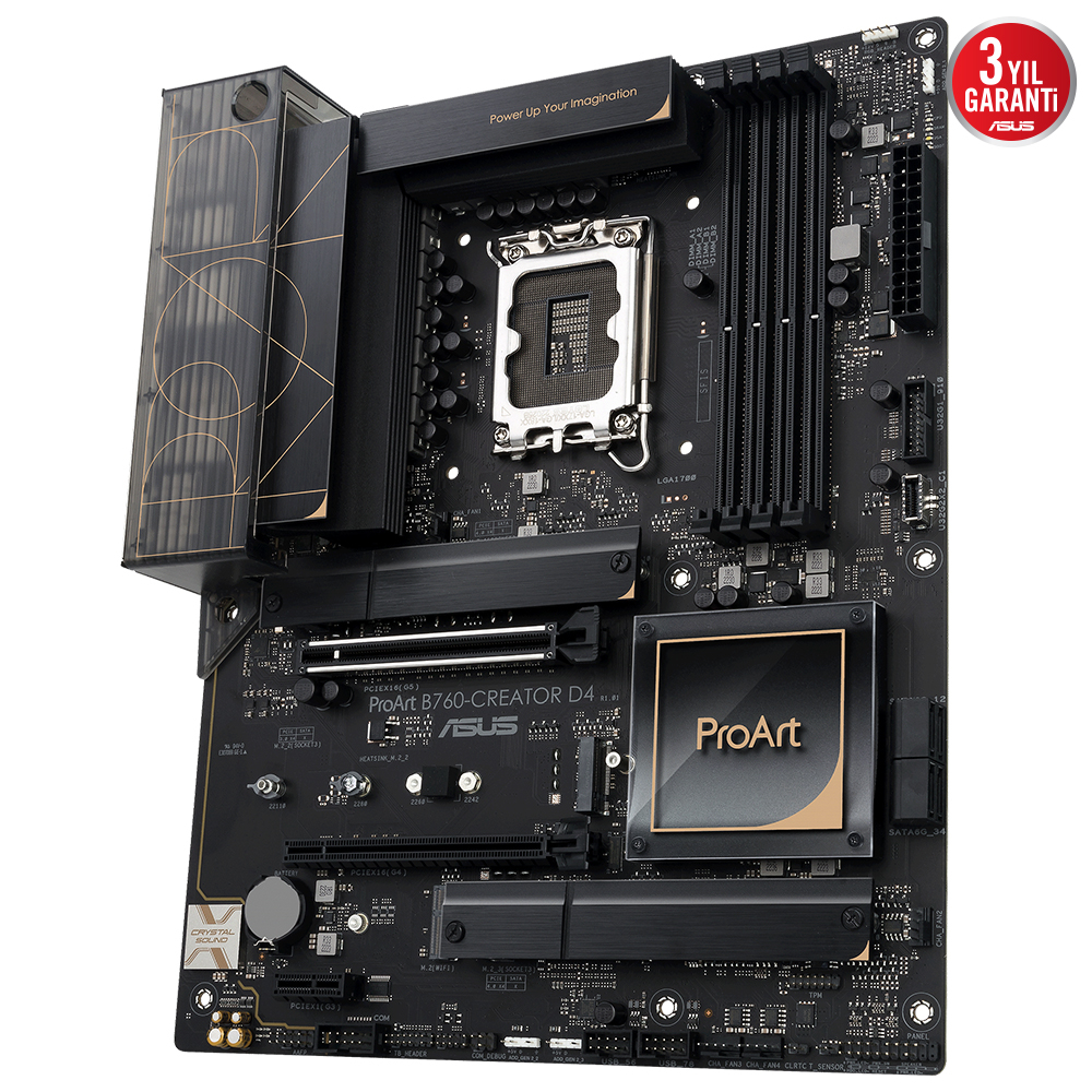 ASUS ProArt B760-CREATOR D4 Intel LGA1700 Soket DDR4 5333(OC)MHz ATX Anakart