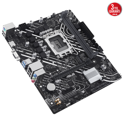 ASUS Prime H610M-K ARGB DDR5 M.2 HDMI VGA mATX 1700p Gaming (Oyuncu) Anakart