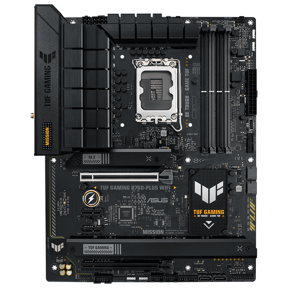 ASUS TUF Gaming B760-Plus WIFI D5 Intel B760 Soket 1700 DDR5 7200(OC)MHz ATX Gaming (Oyuncu) Anakart