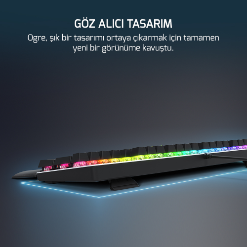GamePower Ogre RGB 60M Red Switch Türkçe Q USB Mekanik Gaming Klavye