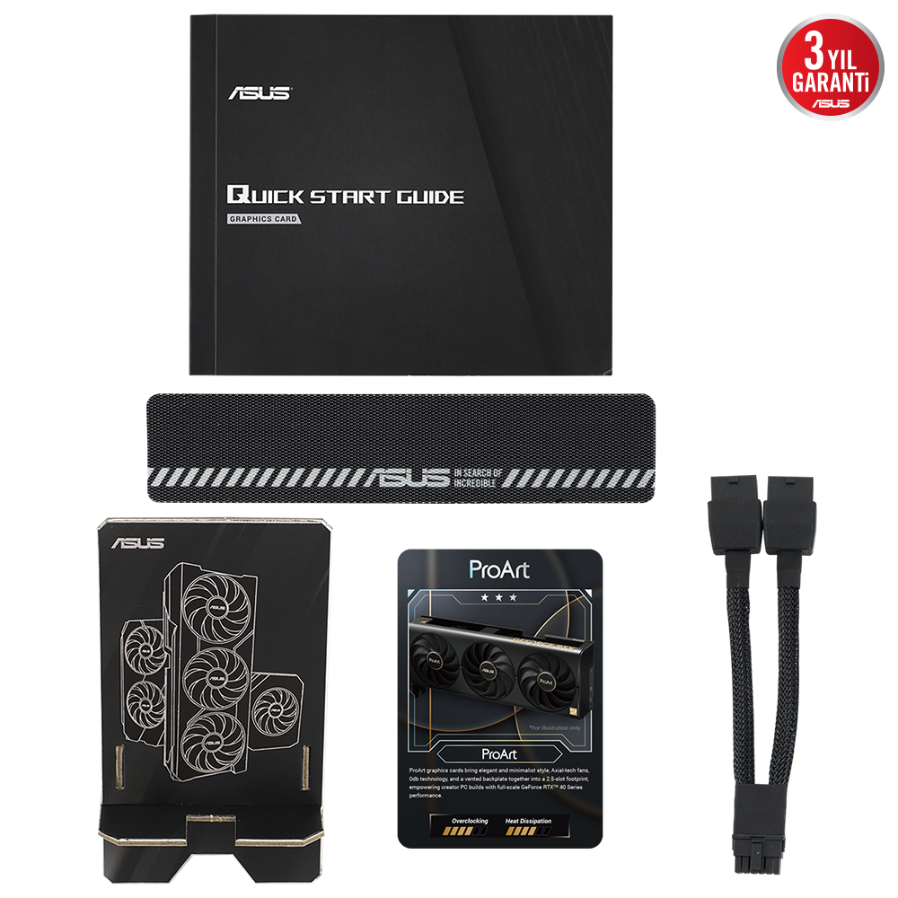 ASUS ProArt GeForce RTX 4070 SUPER OC 12GB PROART-RTX4070S-O12G GDDR6X 192Bit DX12 DLSS 3 Gaming (Oyuncu) Ekran Kartı