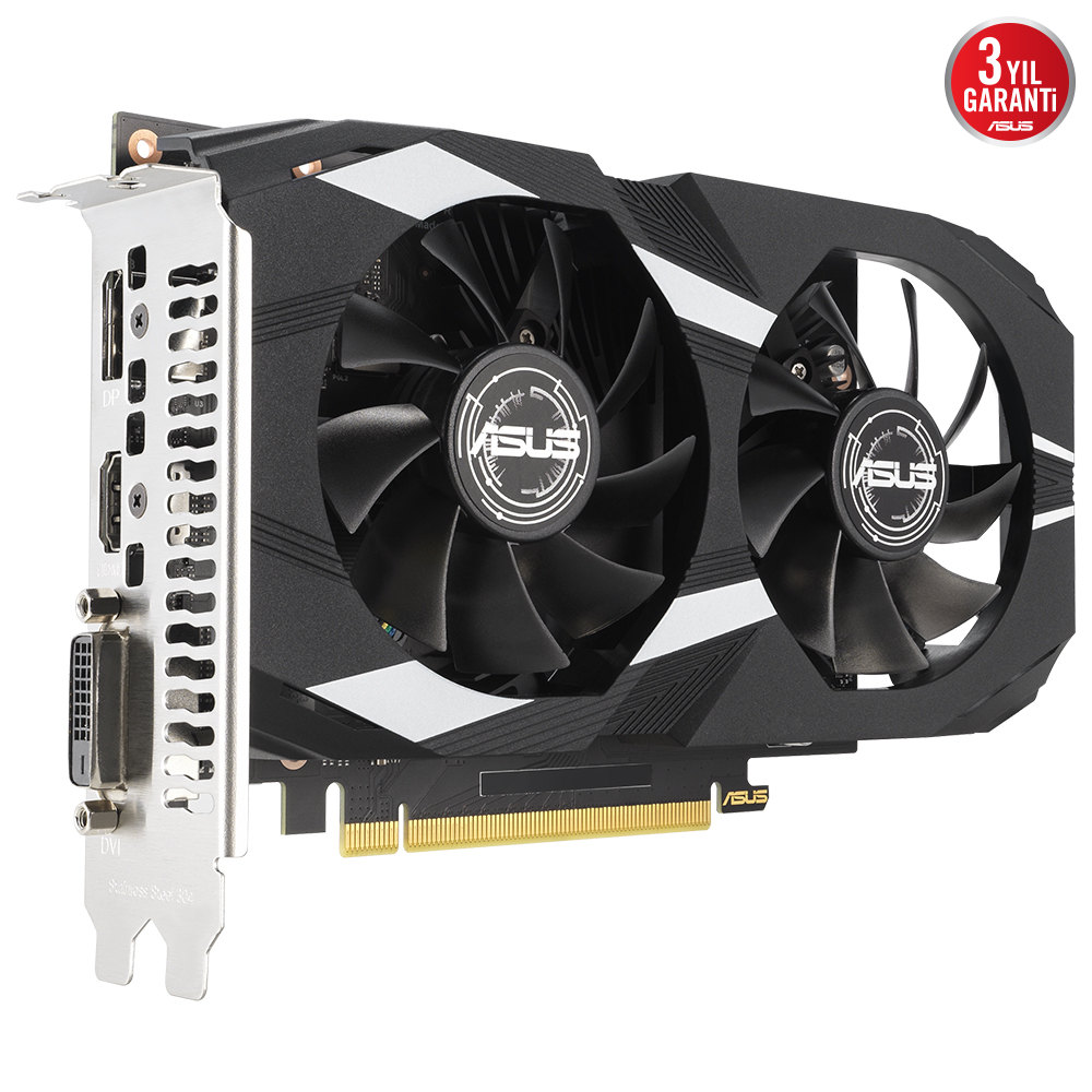 ASUS Dual GeForce RTX 3050 OC DUAL-RTX3050-O6G NVIDIA 6GB GDDR6 96Bit DX12 Gaming (Oyuncu) Ekran Kartı