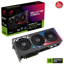 ASUS ROG Strıix RTX 4070 SUPER 12G ROG-STRIX-RTX4070S-12G-GAMING GDDR6X 192Bit DX12 DLSS 3 Gaming (Oyuncu) Ekran Kartı