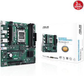 ASUS PRO B650M-CT-CSM DDR5 AMD B650 AM5 Soket DDR5 6400+(OC)MHz mATX Anakart