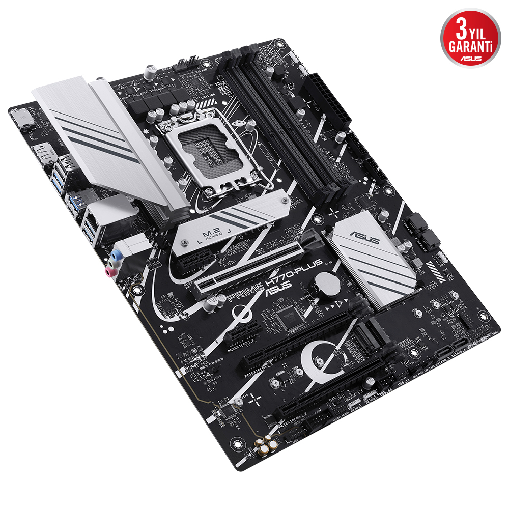 ASUS Prime H770-PLUS Intel H770 Soket 1700 DDR5 7200(OC)MHz ATX Gaming (Oyuncu) Anakart
