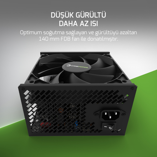 GamePower AXP-1200 14CM 1200W Platinum 80+ ATX 3.0 PCI-E 5.0 Power Supply - 5 Yıl Garantili