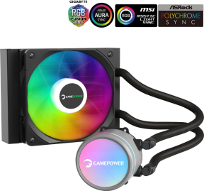 GamePower Skadi V2 120 ARGB 120mm Sıvı İşlemci Soğutucusu AM5 ve LGA1700 Uyumlu