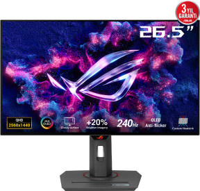 ASUS ROG Strix XG27AQDMG 0.03 ms 240 Hz 26.4'' OLED Pivot Gaming (Oyuncu) Monitör