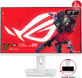 ASUS ROG Strix XG27ACS-W 27″ 1ms 180Hz Adaptive Sync IPS WQHD Gaming (Oyuncu) Monitör 