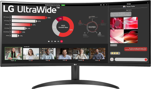 LG 34″34WR50QC-B 5ms 100Hz VA QHD Curved Gaming Monitör