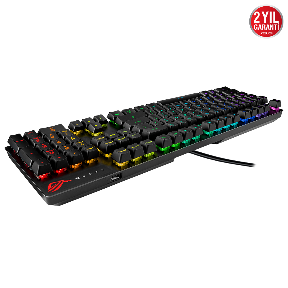 ASUS ROG Strix Scope RX Aura Sync Mekanik Blue Switch RGB Kablolu Gaming (Oyuncu) Klavye