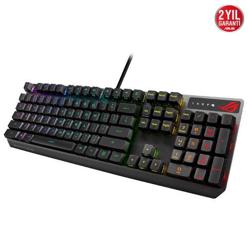 ASUS ROG Strix Scope RX Aura Sync Mekanik Blue Switch RGB Kablolu Gaming (Oyuncu) Klavye