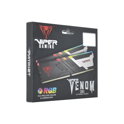 Patriot Viper Venom RGB PVVR532G620C40K 32GB (2x16GB) DDR5 6200MHz CL40 Gaming Ram (Bellek)