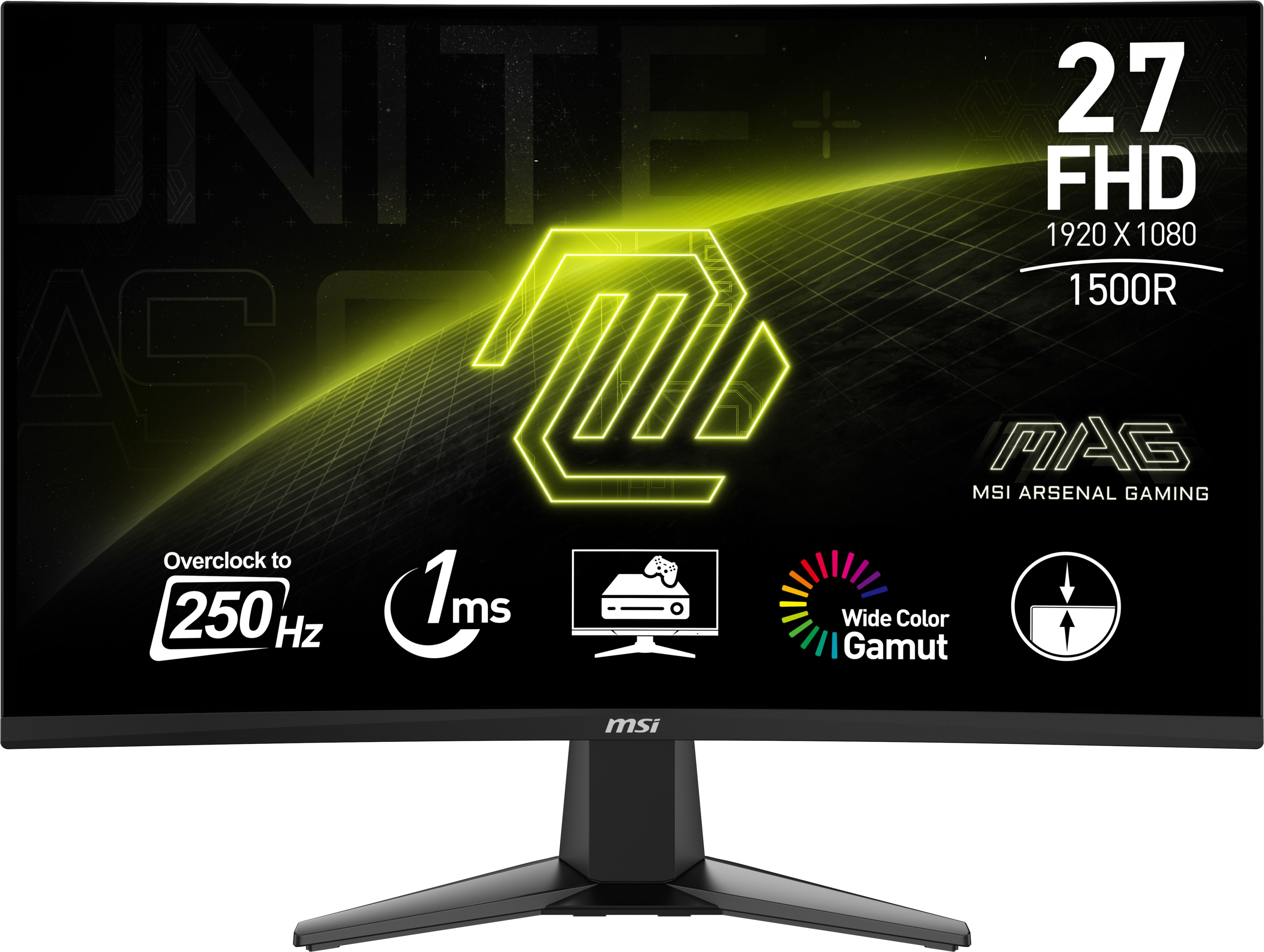 MSI MAG 27C6X 27″ 1ms 250Hz Adaptive-Sync VA Curved Full HD Gaming (Oyuncu) Monitör