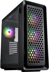 FSP CUT593P Black E-ATX 4x140mm ARGB Fan Temperli Cam USB 3.0 Mesh ATX Mid-Tower Gaming (Oyuncu) Kasa