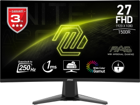 MSI MAG 27C6X 27″ 1ms 250Hz Adaptive-Sync VA Curved Full HD Gaming (Oyuncu) Monitör