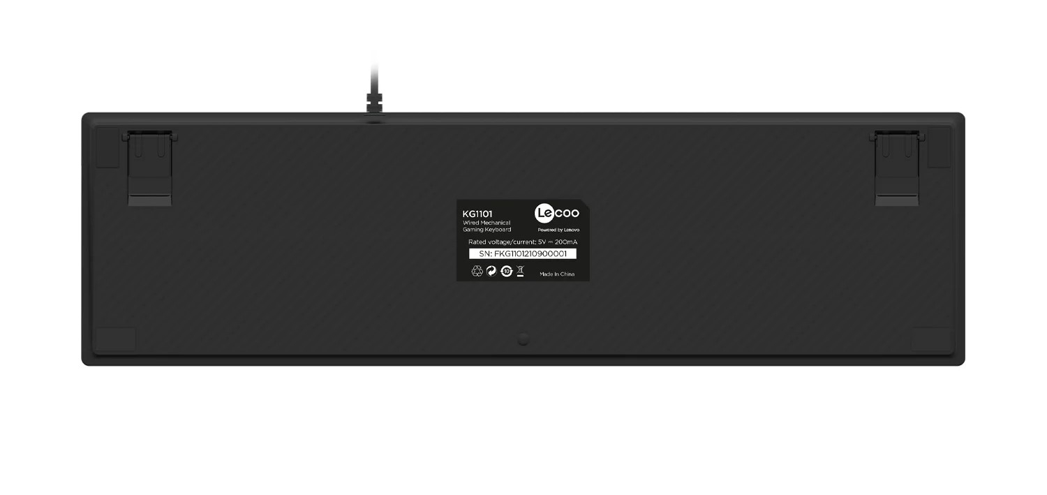 Lenovo Lecoo KG1101 Blue Switch RGB Mekanik Türkçe Q Siyah Gaming (Oyuncu) Klavye