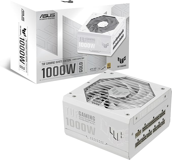 ASUS TUF-GAMING-1000G White 1000W 80+ Gold Full Modüler Gaming Power Supply