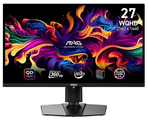 MSI MAG 271QPX QD-OLED 26.5″ 0.03ms 360Hz WQHD QD-OLED Adaptive-Sync Gaming (Oyuncu) Monitör