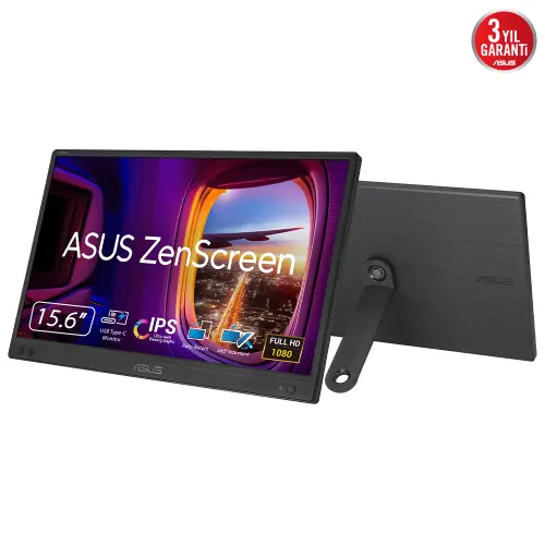 ASUS Zenscreen MB166CR 5ms 60Hz 15.6″ Full HD IPS Monitör