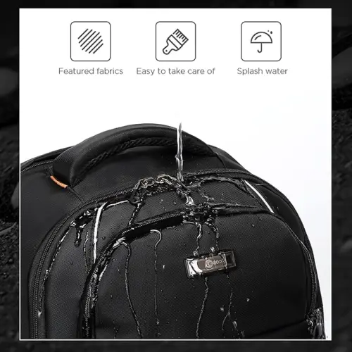 Lecoo BG03 17″ Laptop Bölmeli Çok Fonksiyonlu Waterproof Sırt Çantası