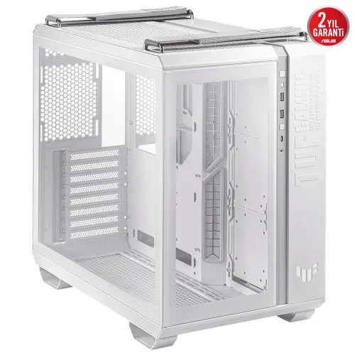 ASUS TUF Gaming GT502 PLUS Temperli Cam USB Type-C Beyaz ATX Mid-Tower Gaming Kasa