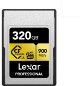 Lexar 320GBLCAGOLD320G-RNENG CF-EXP Professional Gold Serie 900/ 800MB/s Hafıza Kartı