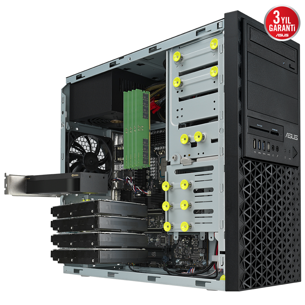 ASUS E500 G9-13900K002R İntel i9-13900K 32GB DDR5 1TB SSD 4800MHz Nvidia RTX A4000 16GB Windows 11 Pro Workstation