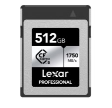 Lexar 512GB LCXEXSL512G-RNENG Professional CFExpress Type-B 1750MB/s / 1300MB/s Hafıza Kartı