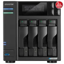 Asustor AS6704T Intel N5105 4 YUVALI (4X22TB Desteği) 4GB DDR4 Nas Depolama Ünitesi