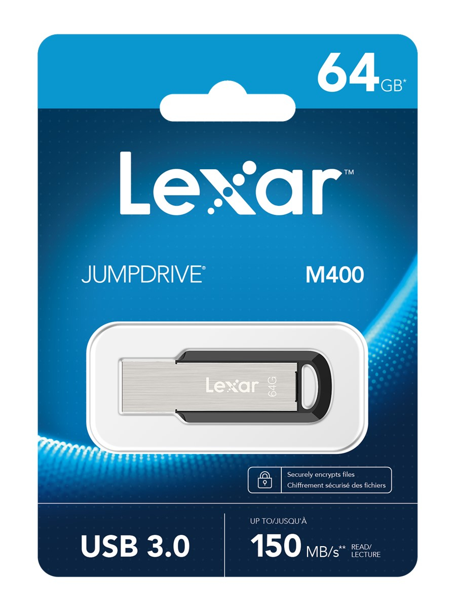 Lexar 64GB LJDM400064G-BNBNG JumpDrive USB 3.0 M400 150MB/s Flash Bellek