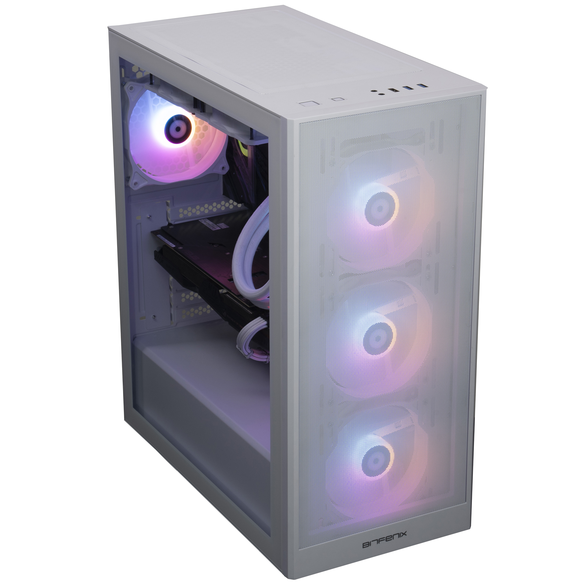 Bitfenix Grafi White 750W 80+ Bronze Beyaz Gaming (Oyuncu) Kasa (BFC-GRMB75WWGSW-4F)