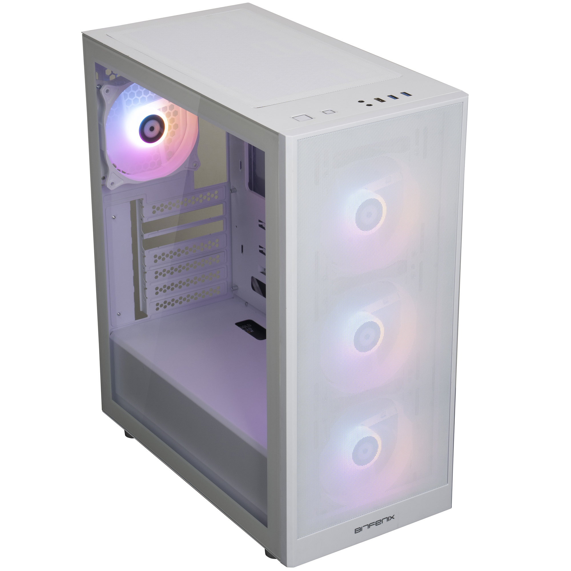 Bitfenix Grafi White 750W 80+ Bronze Beyaz Gaming (Oyuncu) Kasa (BFC-GRMB75WWGSW-4F)