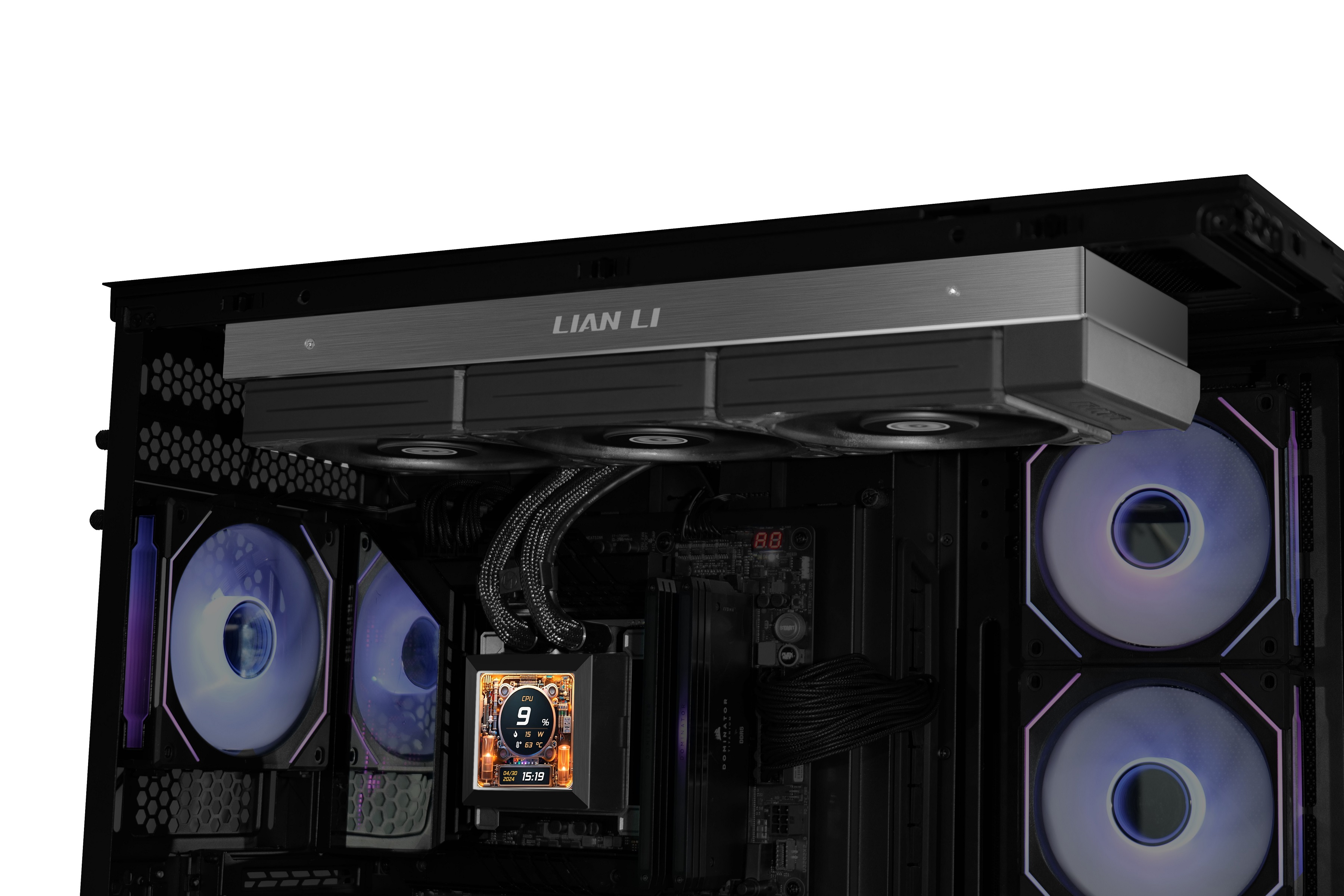 Lian Li Hydro-Shift LCD 360 Siyah Performance Fan İşlemci Sıvı Soğutma (G89.GHSLCD36SB.00)