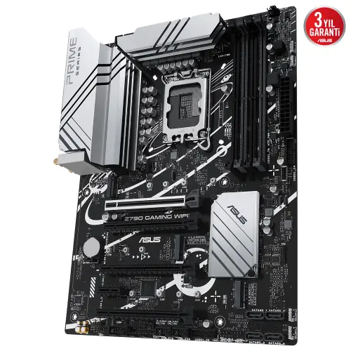 ASUS Z790 GAMING WIFI7 Intel Z790 Soket 1700 DDR5 7200(OC)MHz ATX Gaming (Oyuncu) Anakart