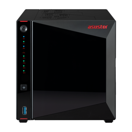 Asustor AS5404T 4 Yuvalı (4x22TB Desteği) 4GB DDR4 2.5GBE Nas Depolama Ünitesi