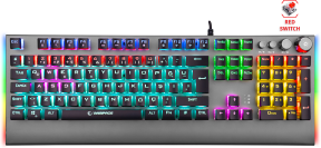 Rampage KB-R210 FAVORY Rainbow Aydınlatmalı Red Switch Mekanik Gaming (Oyuncu) Klavye