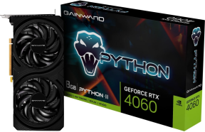 GAINWARD RTX4060 PYTHON II NE64060019P1-1070V 8GB GDDR6 128Bit Gaming (Oyuncu) Ekran Kartı