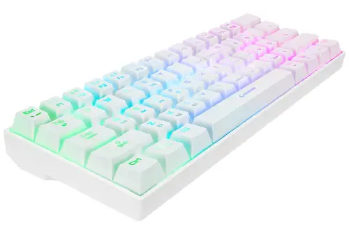 Rampage KB-RX63 B-ATOM Bluetooth RGB RED Switch Mekanik Q 63 Tuşlu Beyaz Gaming (Oyuncu) Klavye