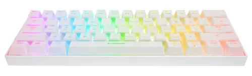 Rampage KB-RX63 B-ATOM Bluetooth RGB RED Switch Mekanik Q 63 Tuşlu Beyaz Gaming (Oyuncu) Klavye